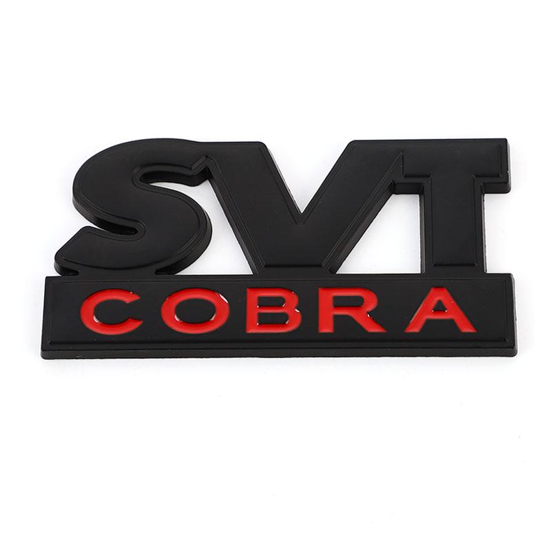 Car Sticker SVT COBRA Emblem Badge Rear Trunk Decal Front Hood Grille for Mustang Shelby SVT Cobra F150 F250 F350 GT Fiesta