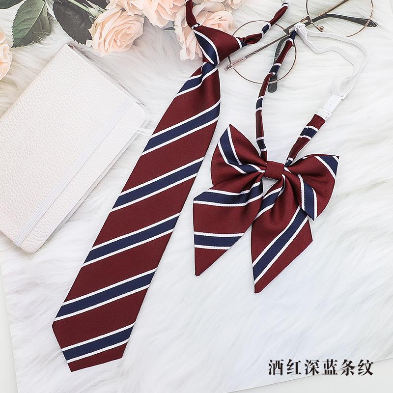 Jk Small Tie Necktie Girl Student Summer Bow Tie Japanese Dk College Style Graduation Free Shirt Couple Decoration