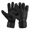 Black Goalie Gloves Finger Protection Football Goalkeeper Gloves  Soccer Training