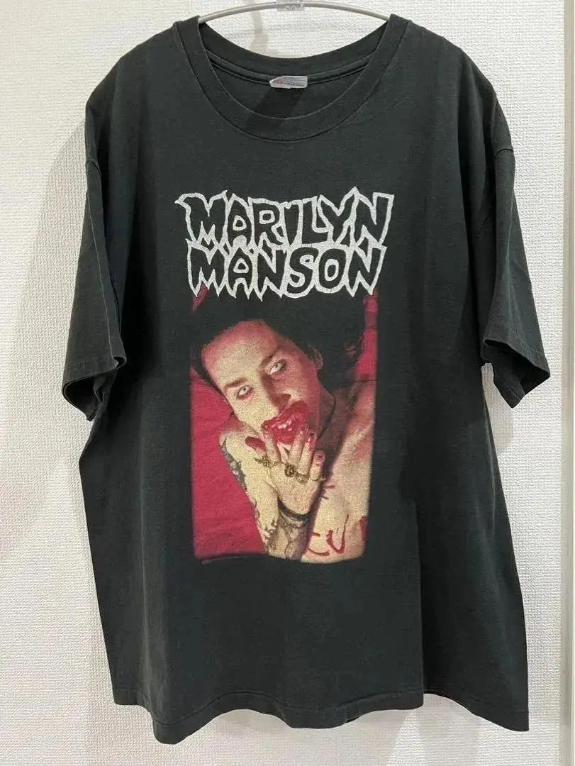 

Готичні Вінтажні Топи 1996 Мерлін Менсон Antichrist Superstar Бавовняна Повсякденна Футболка Чорний Ретро Принт Вуличний Стиль Унісекс Подарунок для Фанатів M бежевий