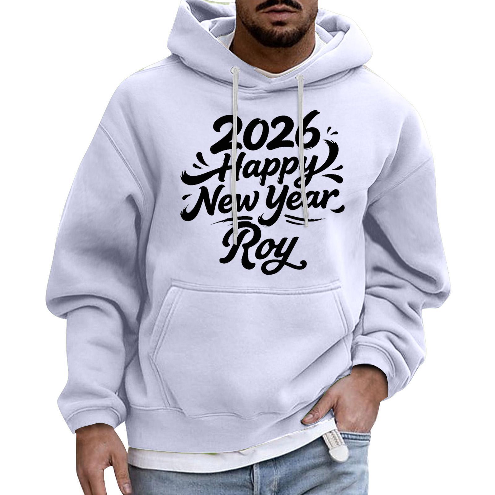 

Мужской Спортивный Повседневный С Длинными Рукавами С Карманом Капюшон Толстовка XL белый