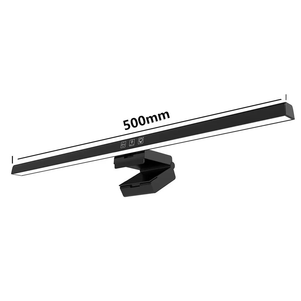 

HOMEFISH 50cm Monitor Light Bar USB Desk Lamp Stepless Dimming Screen Hanging Reading Light for Study Table Top чорний