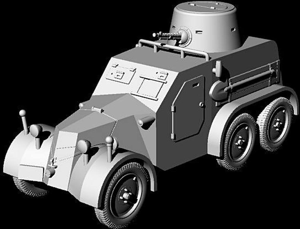 FTF 1/72 Scale German Pz.Spahwagen 30(t) Armored Reconnaissance Vehicle Plastic Model Kit PF72095 (Military Vehicle)