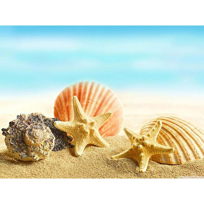 New 5D DIY Sea View Diamond Painting Starfish Diamond Embroidery Animal Cross Stitch Full Round Drill Home Decor Art Gift