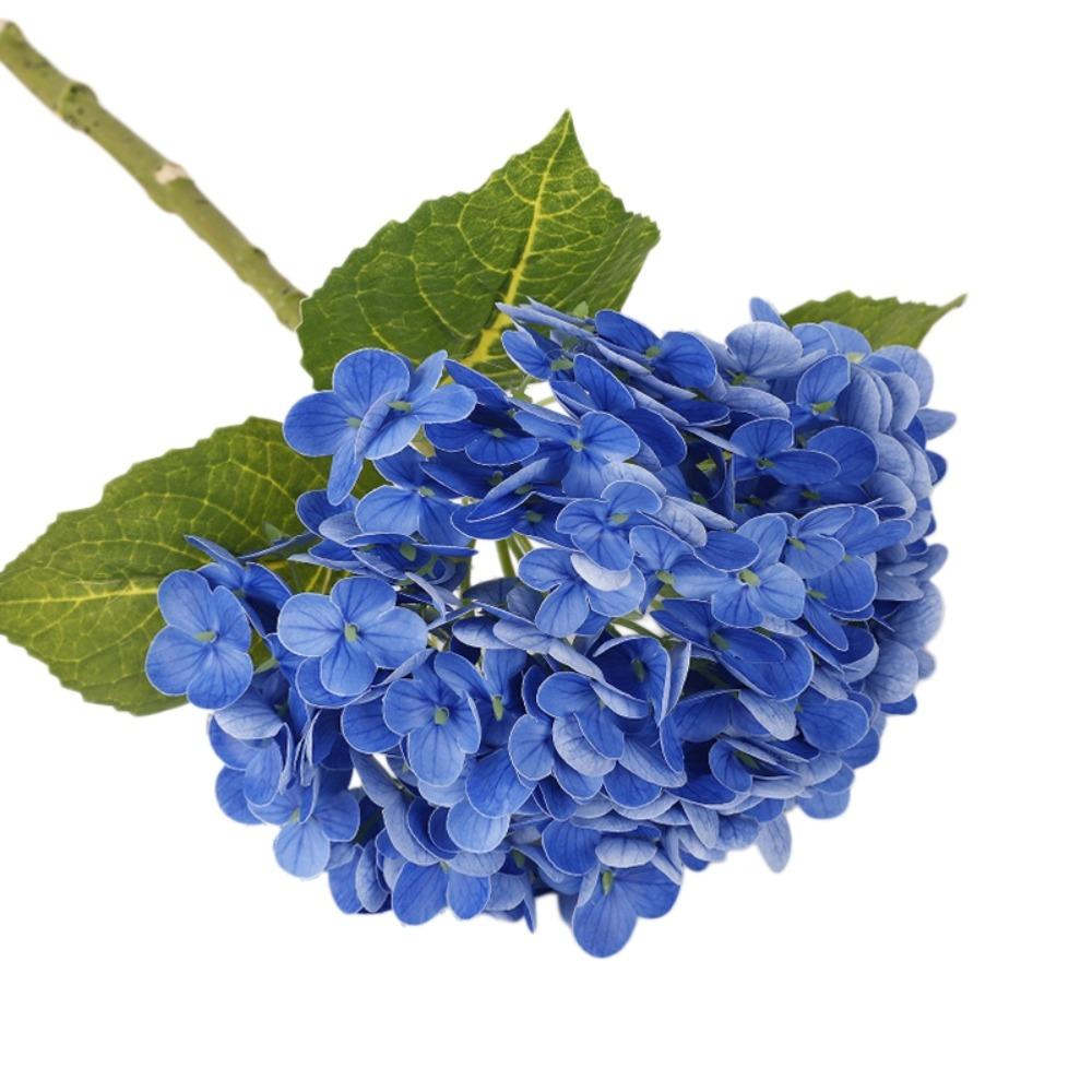 Green Leaf Simulation Colorful Hydrangea Real Touch Fake Flower Home Living Room Decor