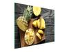 SKLENĚNÁ PRKÉNKO 52x30 ANANAS