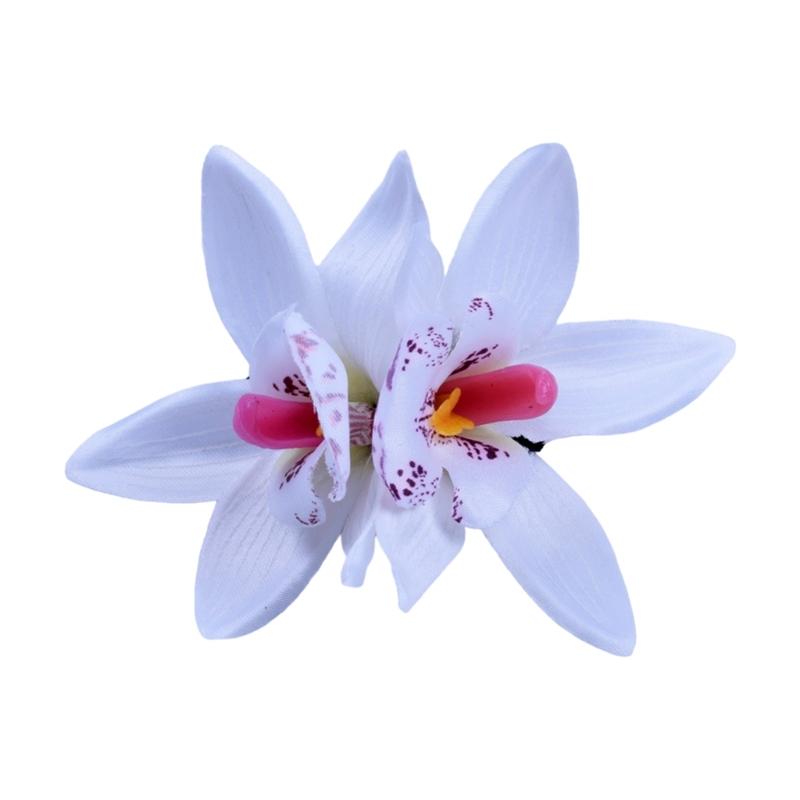 

Cymbidium Flower Hair Clip Sweet Travel Hairpin Wedding Hair Styling Accessories for Thin Hair Elegant Hair Barrettes