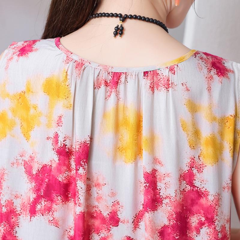 Plus Size Summer Long Dress for Women Clothes Elegant Sleeveless Loose Casual Dress