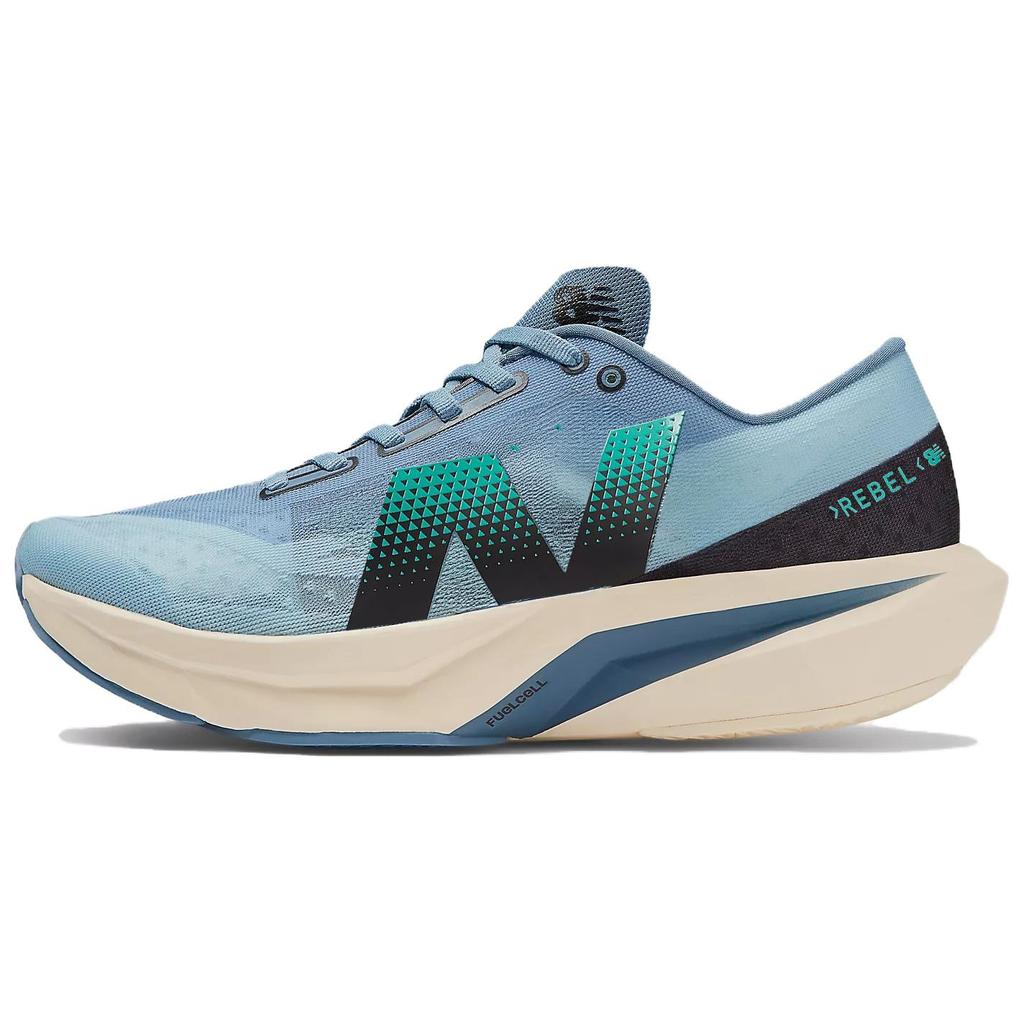 New Balance FuelCell Rebel V4 Heron Chrome Blue Men Sneakers Heron-Blue Black MFCXCH4