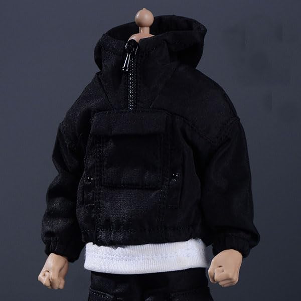 

1/12 scale fashion sweatshirt (suitable for both men and women) (body, head, shoes, etc. not included) Black