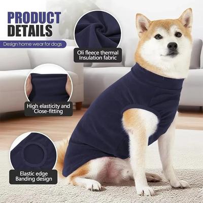 Fleece Hundepullover Weste Warm Hohe Elastizität Haustier Beruhigende Kleidung Super Weich Dehnbar Pullover Hund Angst Weste Für Haustier Hunde