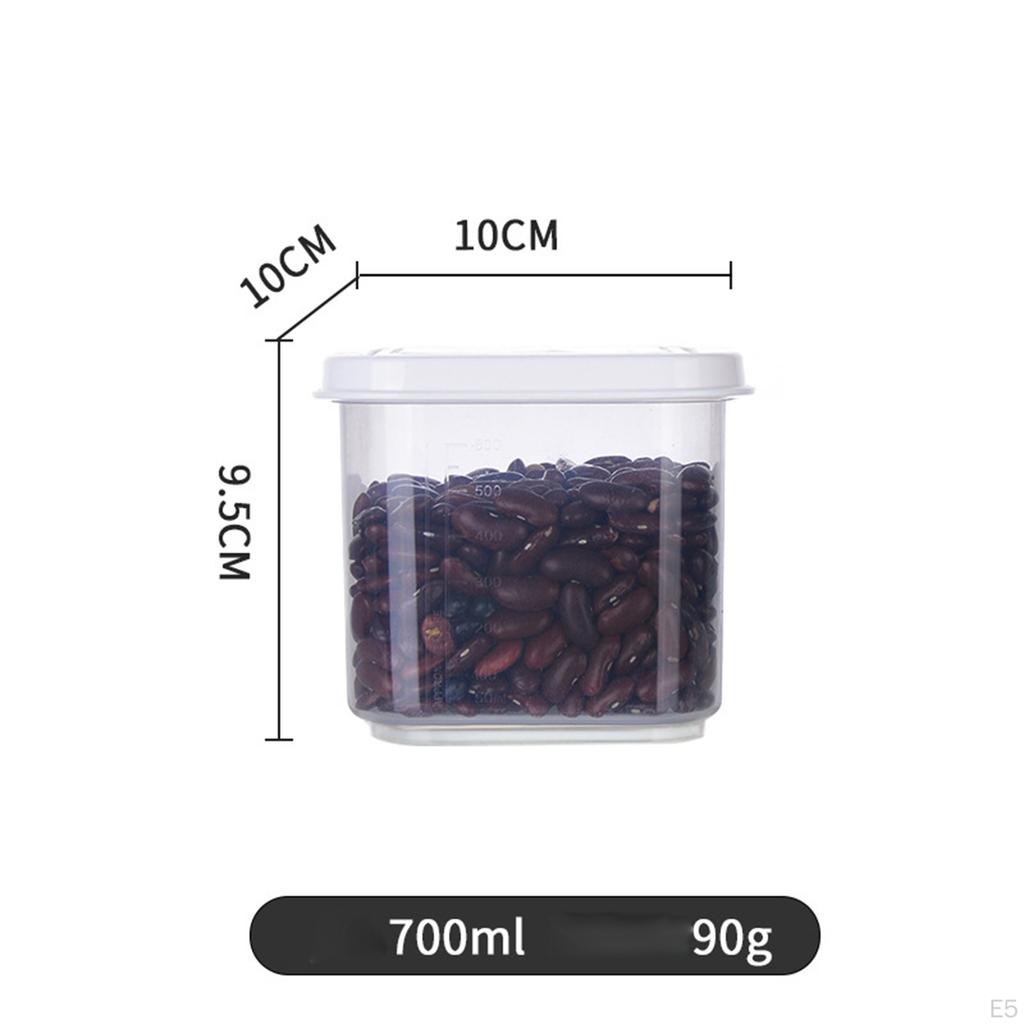 Box with Lids Transparent Square Vacuum Lid Jars Sealable Container