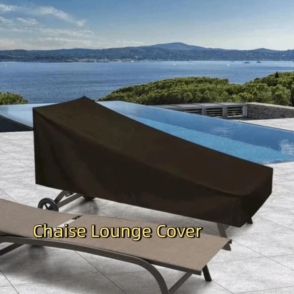 Full Coverage Chaise Lounge Cover UV Resistant Recliner Protective Cover Furniture Cover  Patio
