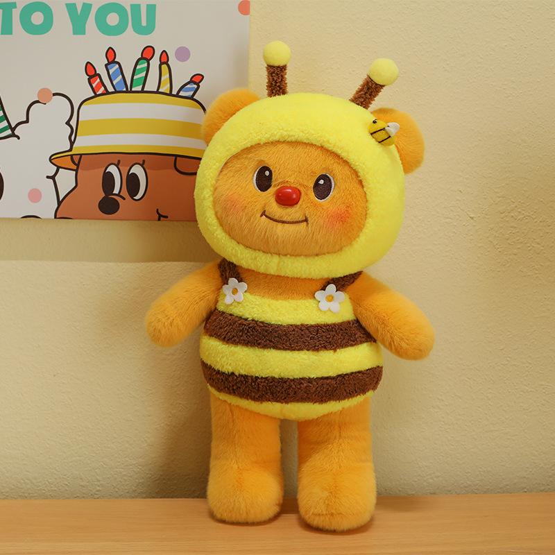 

Новая кукла-бобр, плюшевая игрушка, милая кукла-трансформер, детский подарок на день рождения 35cm/0.29kg