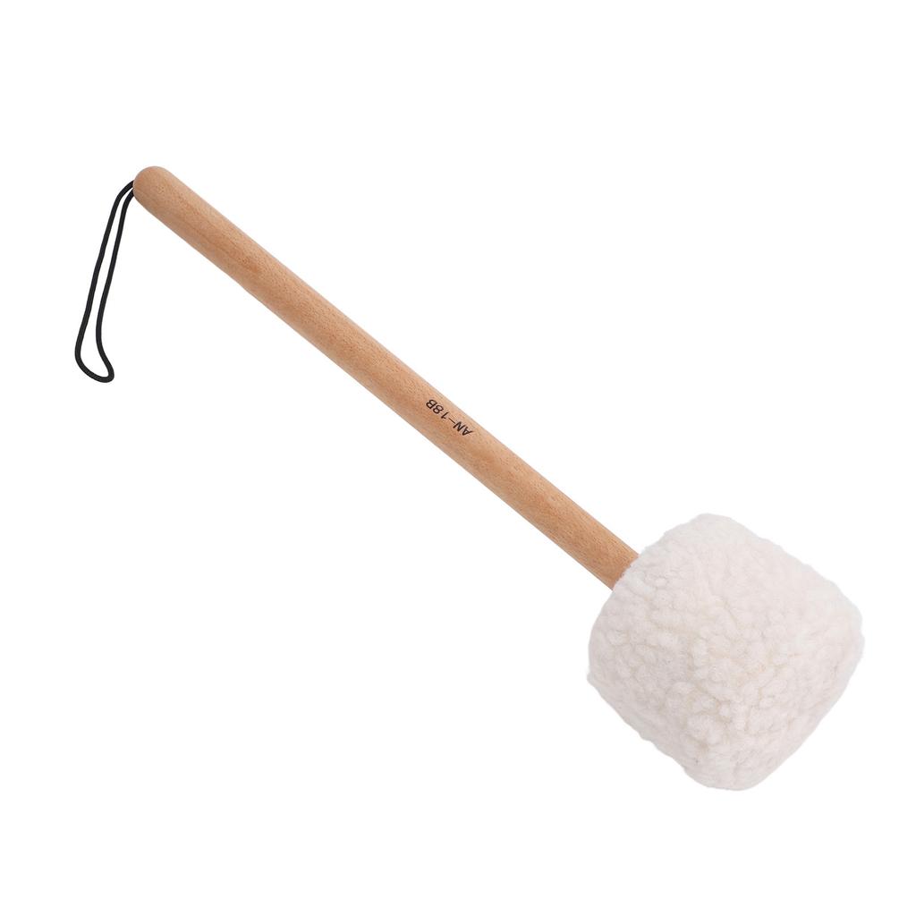 Drum Mallet Wool Fleece Beech Wood Handle Powerful Sound Large Drum Stick for Drums Gongs
