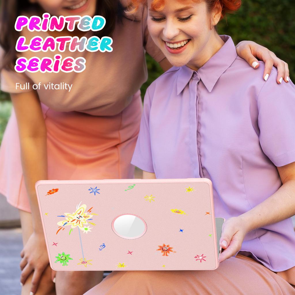 Pattern Printing Laptop Case for MacBook Air 13 Inch (2025)/(2024)/(2022)/M2 A2681/M3 A3113/M4 A3240 Notebook Kickstand Cover