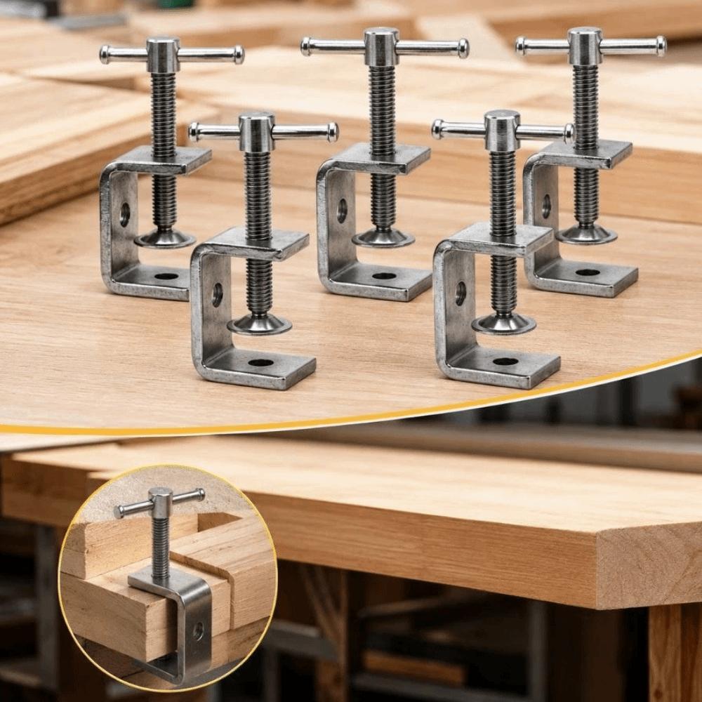 Sliding RodType Square Clamp Adjustable Fixed Holder Clip High Quality C-clamp  Hardware Fasteners