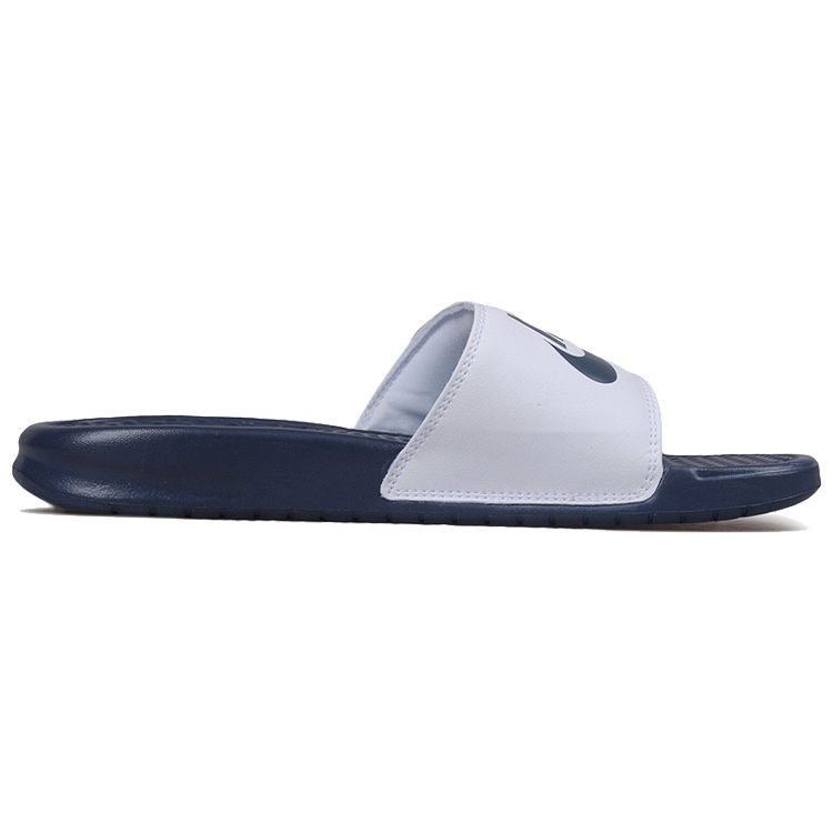 Nike Benassi JDI Mismatch Slide Sandals Unisex Footwear Blue White 818736-410