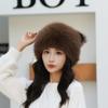 Women's Sweet and Cute Warm Fisherman Hat Autumn and Winter Earmuffs Plush Cute Cold-proof Hat