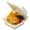 Nagao Disposable Paper Lunch Boxes, 16.5cm, 3289918, Set of 50