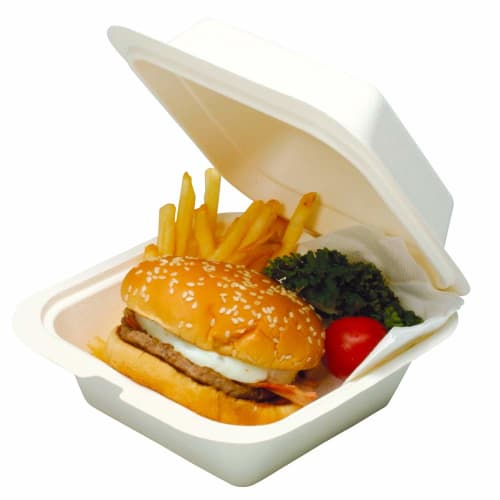 Nagao Disposable Paper Lunch Boxes, 16.5cm, 3289918, Set of 50