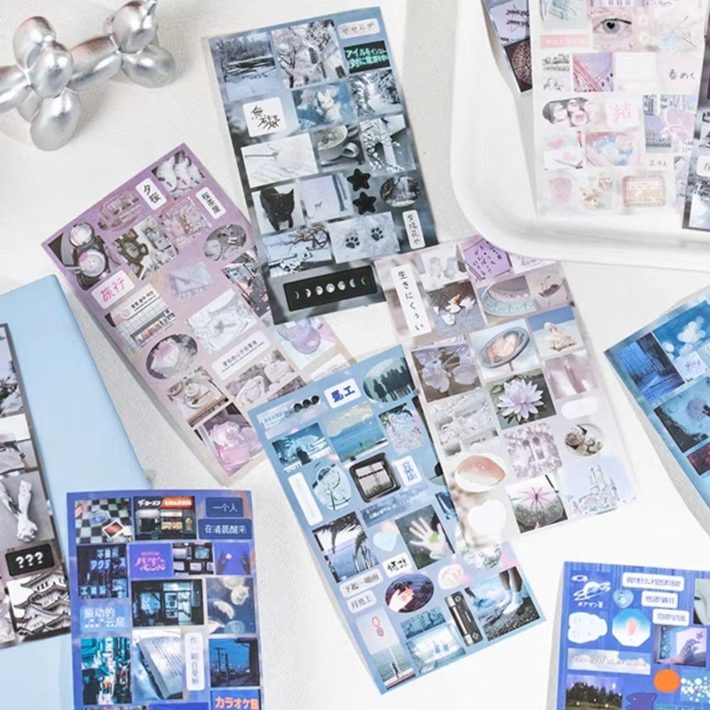 20 Sheets/Piece Manual Scrapbook Decorative Stickers Notebook Sticker Kids Gift School Stationery