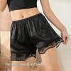 Women's Plus Size Lace Trim Anti-Exposure Safety Shorts