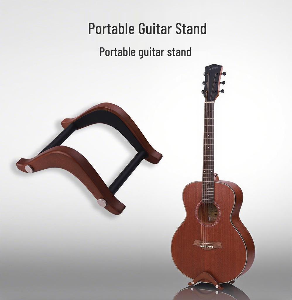 Acacia Wood Portable Detachable Guitar Stand