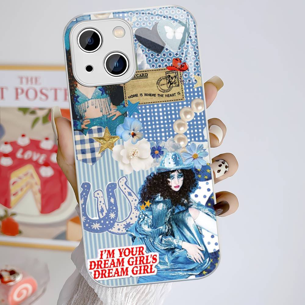 Popular Singer C-Chappell R-Roan Tempered Glass For Iphone 14 13 12 11 Pro Mini XS MAX 14Plus X XS XR Cover