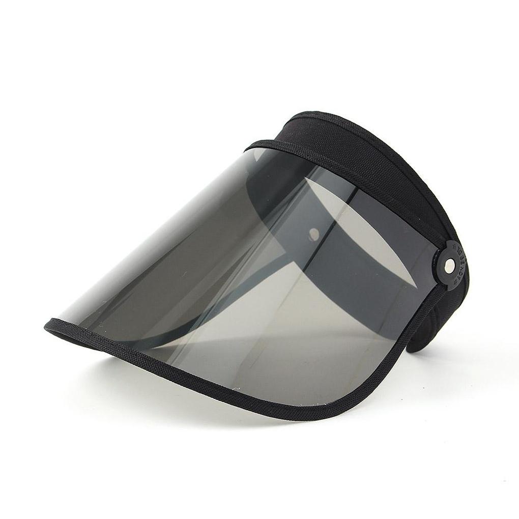 UV protection sun cap 2-piece set (black) sun visor