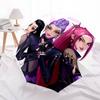 Gothic Lolita Punk Style Women's Clothing SetUmbrella with Cute Design,Portable 3-Fold Compact Umbrella for Men&Women,Valentine's Day Mother