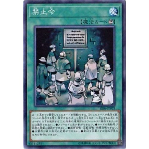 Yu-Gi-Oh! / 10th Series / Structure Deck R - Dark Curse - / SR06-JP029 Prohibition