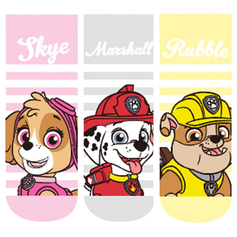 

100% Оригинальные Носки Paw Patrol 3 пары Детские Весенние Осенние Летние Вязаные Носки Скай Эверест Либерти Чейз Маршалл Крепыш Рокки Возраст 3-7 лет 16-18CM (3-7T)