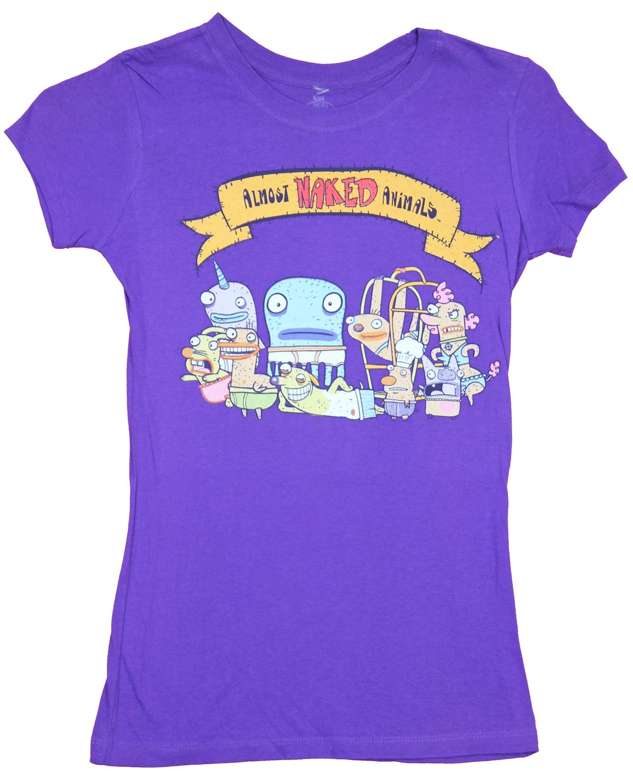 Almost Naked Animals Girls Juniors T-Shirt - Cast Under Logo M