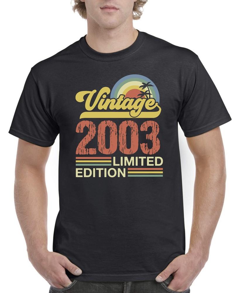 

Mens 22nd Birthday Gifts For Him T Shirt 22nd Present 22 Years Old Born In 2003 4XL