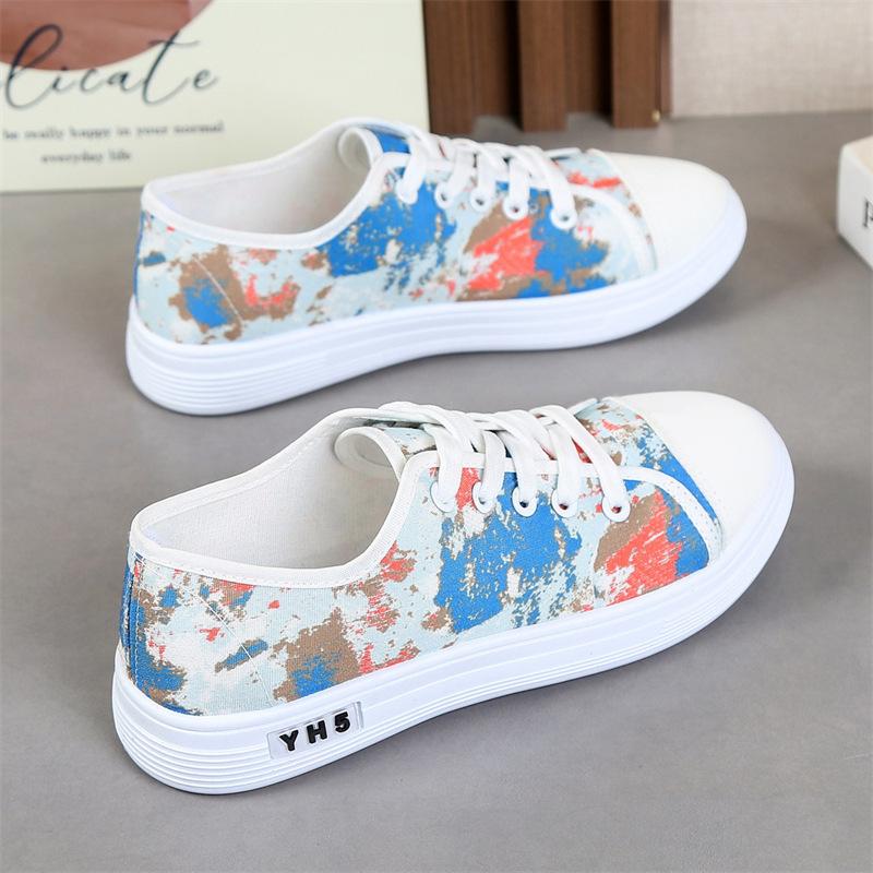 Spring and Summer Canvas Shoes Women's Old Beijing Cloth Shoes Single Shoes Student Casual Breathable Non-slip Soft-soled Women's Shoes