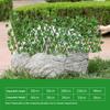 Simulation Fence Fence Telescopic Fence Fake Flowers Green Leaves Outdoor Garden Fence Wall Guardrail Decorative Leaves Blocking Plants Small