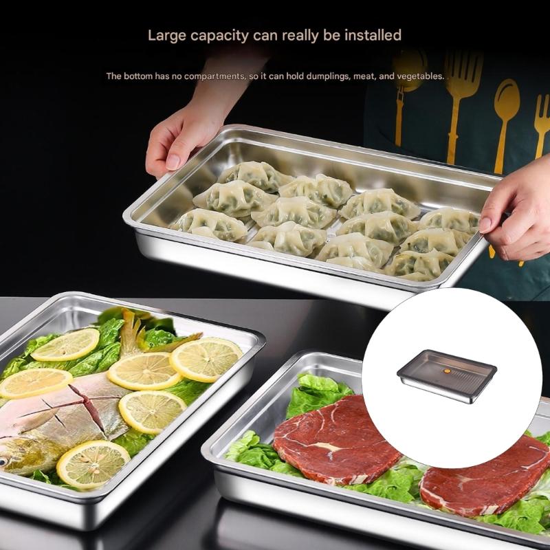 Ofenfeste Küchenaufbewahrungsschale Spülmaschinenfeste Stabile Metall-Servierschale