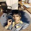 1PC Scarface Office Round Rug, Non-slip, Soft and Durable Office Rug for Interior Decoration, Perfect for Office yy250915004