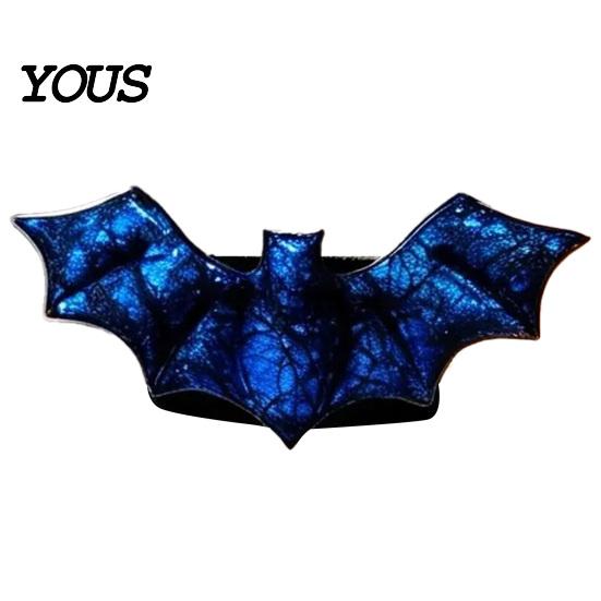 Bat Shape Window Drapes Holders Halloween Curtain Tieback, Glossy Holder, Gothic No Drill Drapery Holdbacks Holdback for Home Theme Party Haunted