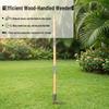 Manual Stand-up Root Remover Shovel with Wooden Handle