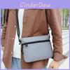 Mens Casual Nylon Crossbody Bag With Stitch Detailing For Travel And Everyday Use