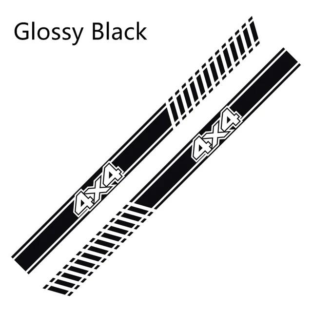 2Pcs DIY Decal Car Long Side Stripes Sticker Vinyl Film for LADA NIVA 4X4 Automobiles Decoration Auto Tuning Accessories