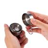 Mini Stainless Steel Portable Outdoor Travel Camping Folding Collapsible Cup Telescopic Mug with Keychain 75Ml /140Ml /240Ml