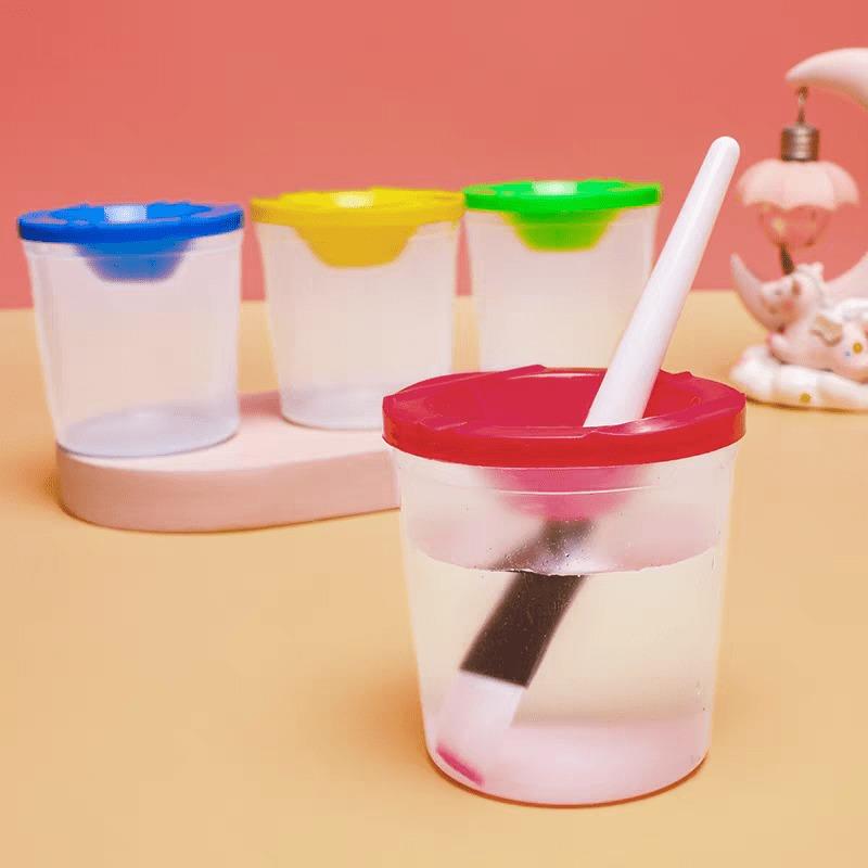 1/10pcs Children's Painting Pen Wash Cup DIY Art Graffiti Paint Pen Wash Bucket Watercolor Gouache Diy Nail Brush Pen Wash Cup