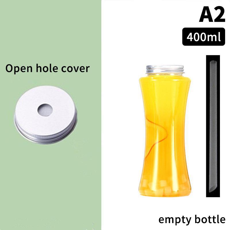 400/500Ml Portable Fruit Juice Cold Brewed Tea Bottle Transparent Plastic Beverage Bottle Disposable Milk Tea Bottle