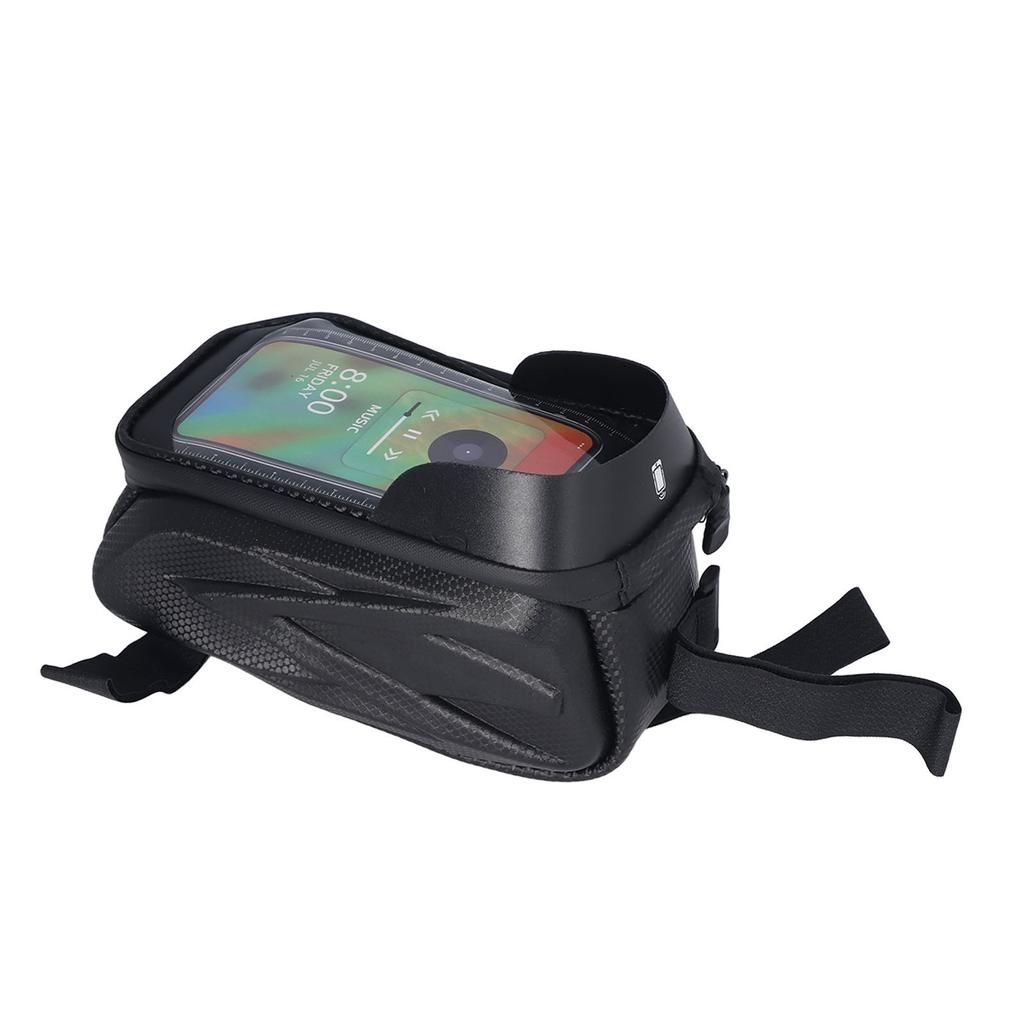 Bike Phone Front Frame Bag Waterproof Touchscreen Bike Phone Mount Top Tube Bag Cycling Pouch for Phone Under 7.2 Inches