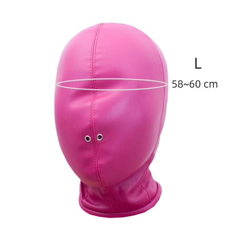 Sexy Leather Zipper Head Hood with Fetish Slave Bondage Mask Costume for Couples BDSM Cosplay Restraint Flirting Sex Toy