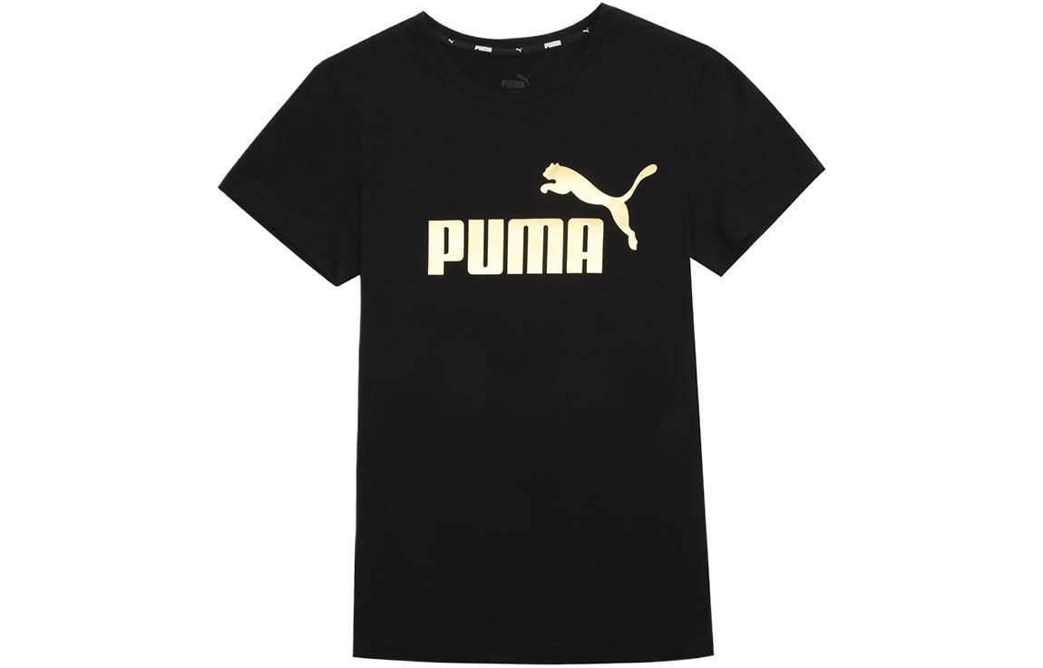 PUMA Set in Sleeve T Shirt Women s Black 670947-01 XL