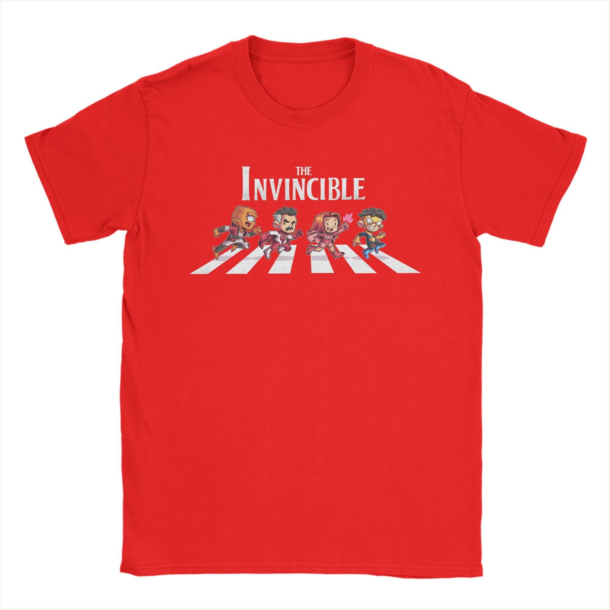 

The Invincible Kawaii Hero T Shirt for Unisex Cotton Novelty TShirt Crewneck Tee Shirt Short Sleeve Clothes Gift Idea S